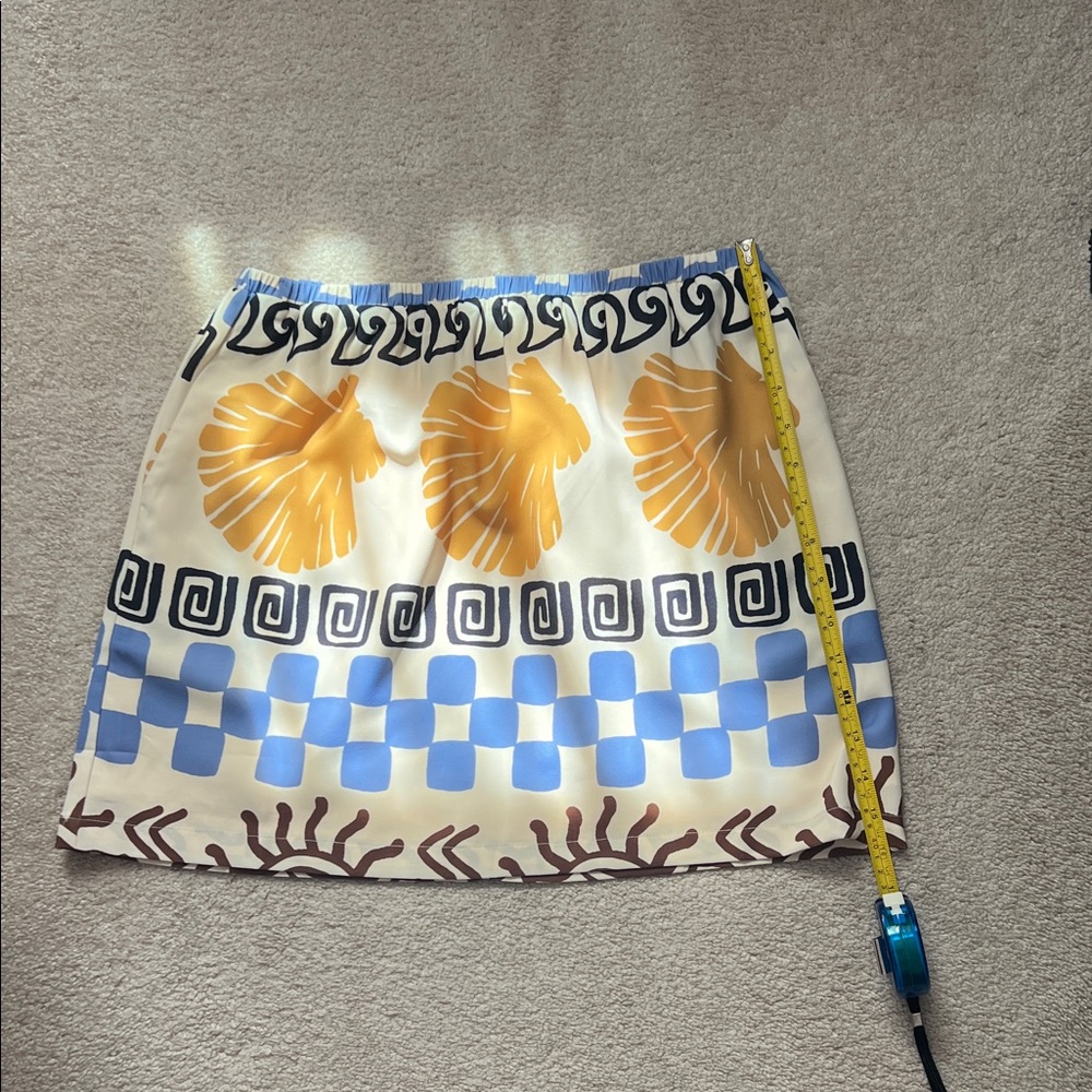 Seven Wonders Seashell Print Pencil Skirt
